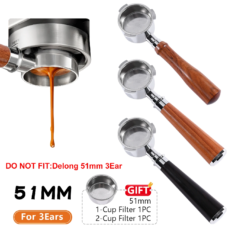 Quality Coffee Equipment - فلتر قهوة بدون قاع 51 ملم