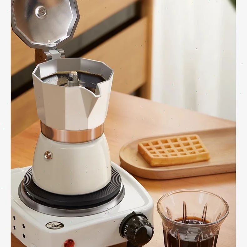 Quality Coffee Equipment - وعاء موكا مستدير القاع صمام واحد