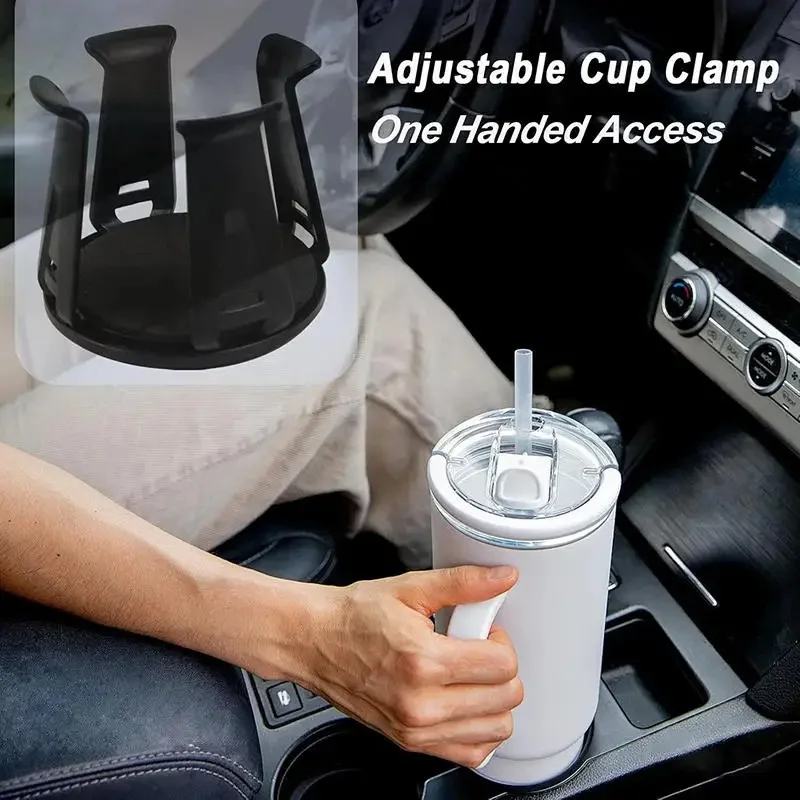 حامل أكواب أسود للسيارة مع منف - مراجعة Coffee Equipment Holder وسعره