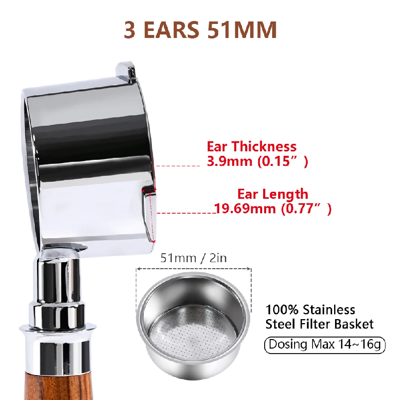 فلتر قهوة بدون قاع 51 ملم لـ H - مراجعة Quality Coffee Equipment وسعره