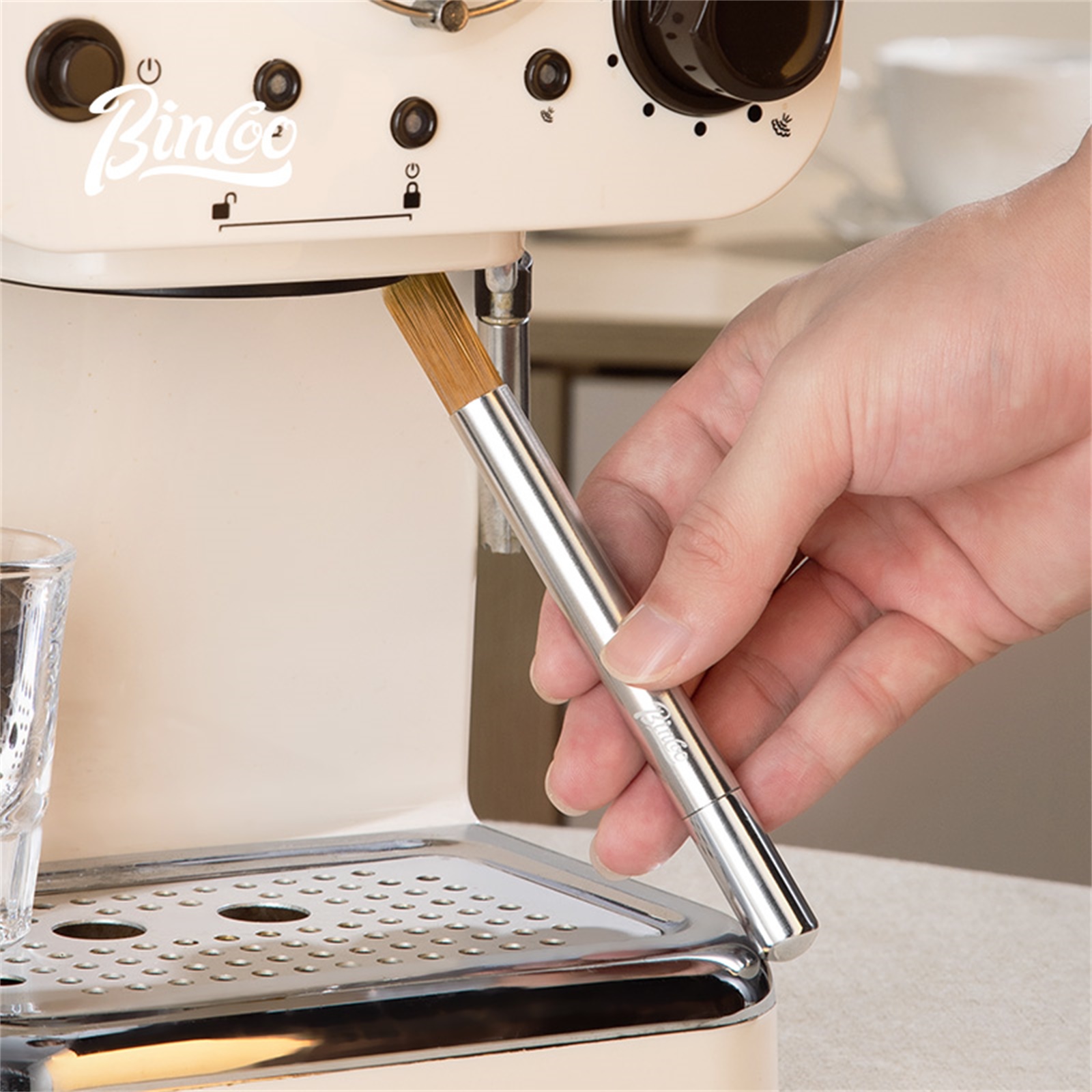 فرشاة القهوة Bincoo، أداة تنظي - مراجعة Coffee Equipment Cleaning Powder وسعره