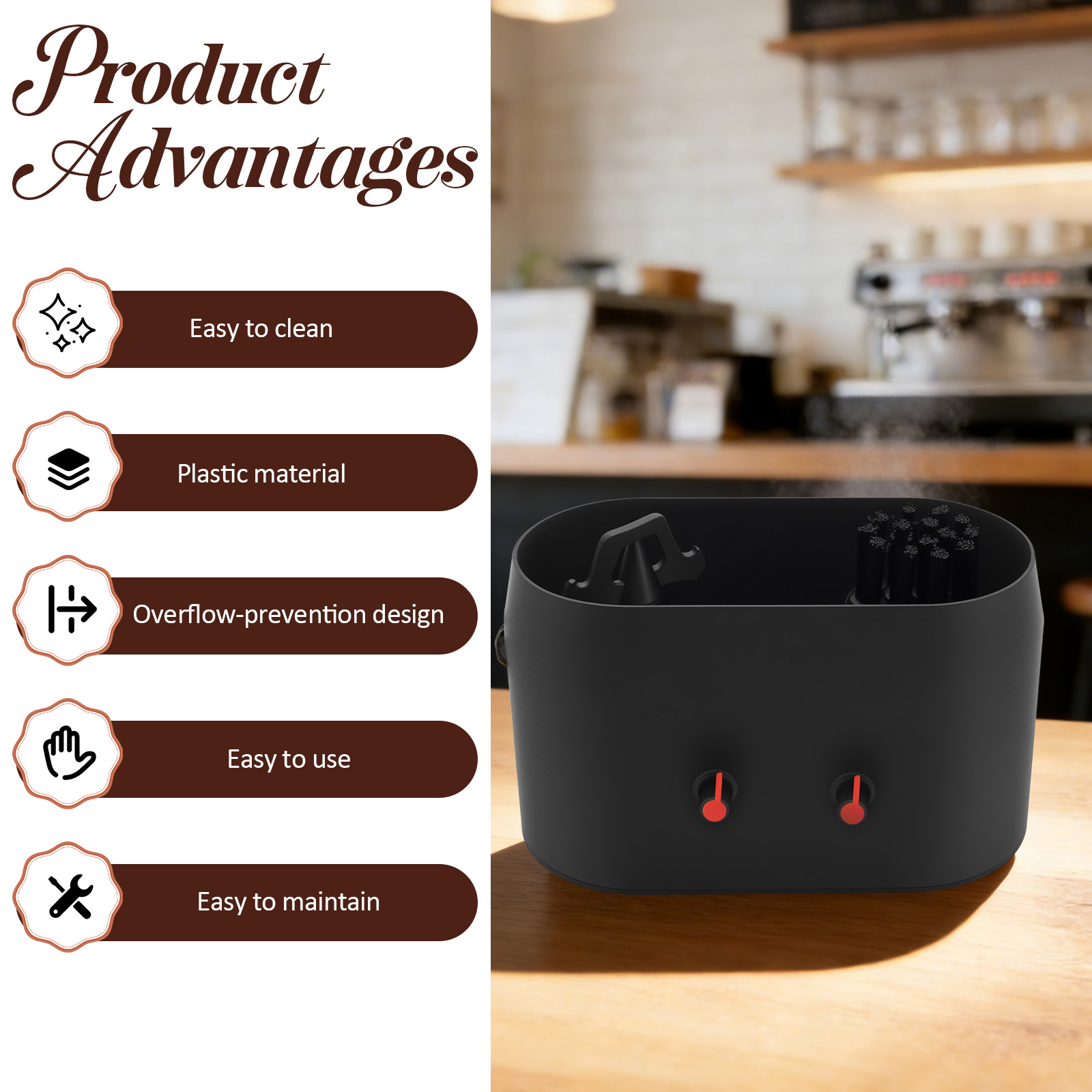 منظف صندوق القهوة الأوتوماتيكي - مراجعة Coffee Equipment Holder وسعره