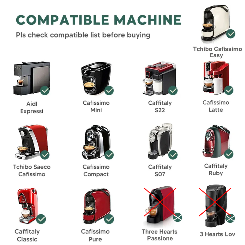 لـ 3 قلوب Tchibo Cafissimo K ر - مراجعة Quality Coffee Equipment وسعره